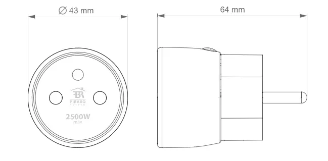 inteligentne-gniazdko-fibaro-wall-plug-e-watomierz-pomiar-licznik-z-wave-kod-producenta-fgwpe-102-zw5