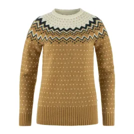 sweter-damski-fjallraven-ovik-knit-sweater-buckwheat-brown-chalk-white-xs