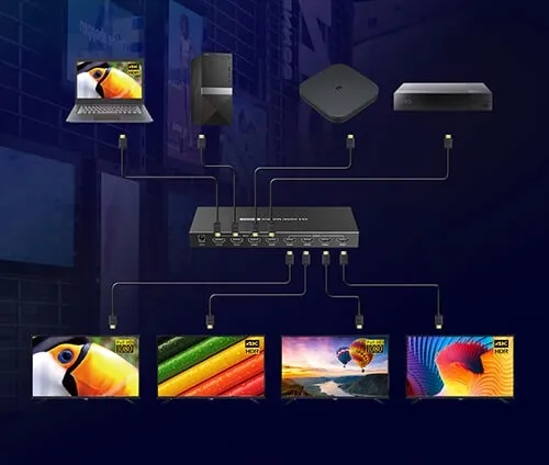 4x4-hdmi-matrix-4k-60-hz-hdr-spacetronik-18-gbps-600-mhz-kod-producenta-sph-m444