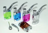 fajka-wodna-bongo-szklane-zestaw-szklo-metalowe-metal-thc-cbd-marihuana-kolor-niebieski