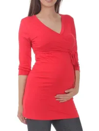 przyszla-mama-bluzka-ciazowa-rekaw-3-4-bez-wzoru-wiskoza-rozmiar-2xl-3xl