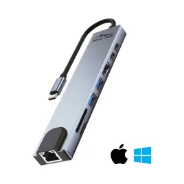 stacja-dokujaca-media-tech-mt5046-1000-mb-s-giga-lan-hub-8w1-usb-c-rj45