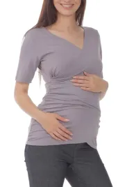 przyszla-mama-bluzka-ciazowa-krotki-rekaw-bez-wzoru-wiskoza-rozmiar-2xl-3xl