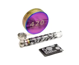 zestaw-fajka-lufka-szklana-mlynek-grinder-sitka