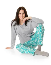 pizama-damska-bawelniana-koszulka-dlugim-rekawem-dlugie-spodnie-13020-4-xl