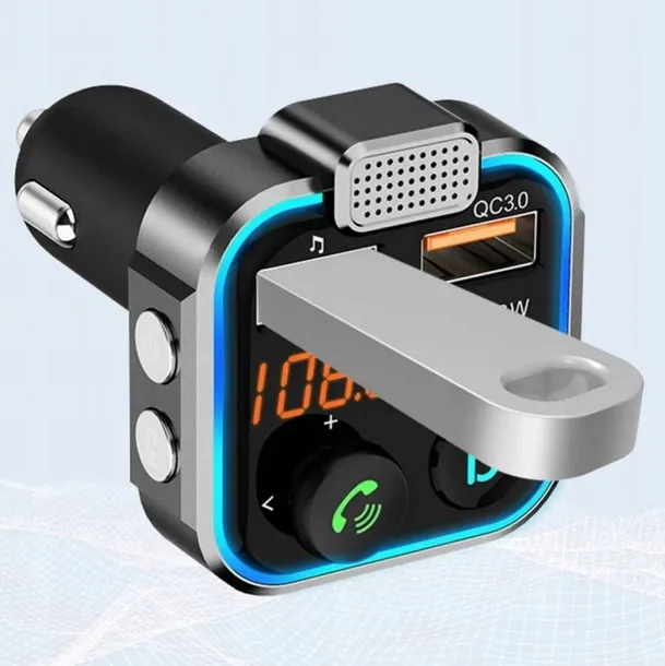 transmiter-fm-samochodowy-bluetooth-zestaw-glosnomowiacy-szybka-ladowarka-waga-z-opakowaniem-0-5-kg