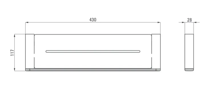 polka-scienna-metalowa-czarna-deante-round-rodzaj-nascienna
