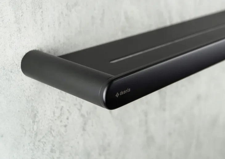 polka-scienna-metalowa-czarna-deante-round-kolor-czarny