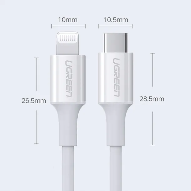 kabel-usb-typ-c-apple-lightning-ugreen-05-m-certyfikat-ce