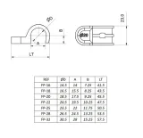 fp-pojedynczy-uchwyt-plastikowy-25mm-op-100-kod-producenta-925fp-marka-celo