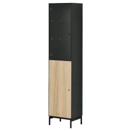ikea-boastad-szafka-wysoka-czarny-okleina-debowa-41x185-cm
