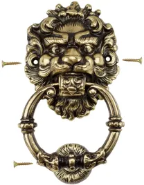 kolatka-do-drzwi-drzwiowa-mosiezna-lew-duzy-patyna