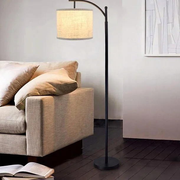 lampa-podlogowa-lukowa-3000k-regulowana-wysokosc-bialy-klosz-e27-12w-pomieszczenie-biuro