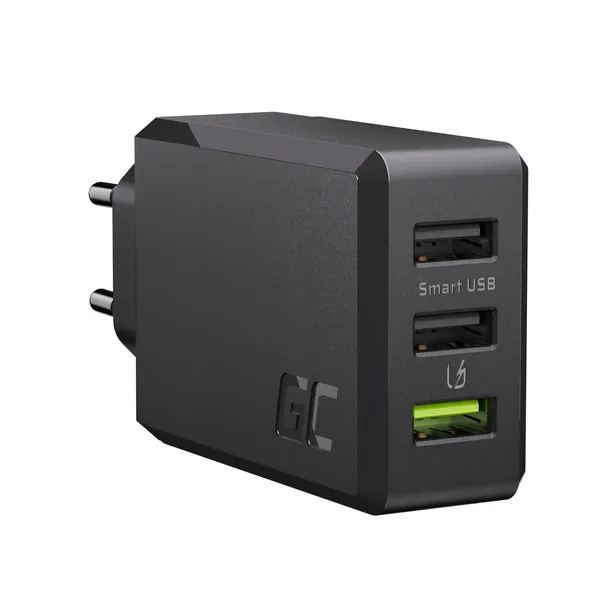 ladowarka-sieciowa-greencell-gc-chargesource-3-3xusb-30w-kolor-czarny