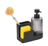organizer-z-dozownikiem-szklanym-420-ml-polyresin-antracytowy-elegancki-dlugosc-8-cm
