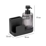 organizer-z-dozownikiem-szklanym-420-ml-polyresin-antracytowy-elegancki-kolor-czarny