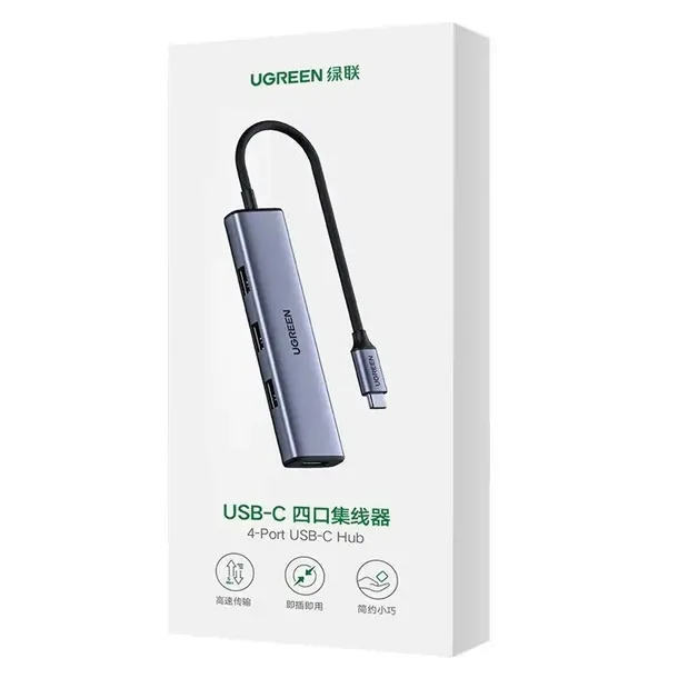 hub-usb-typ-c-4x-usb-3-2-gen-1-ugreen-srebrny-cm473-20841-liczba-portow-4