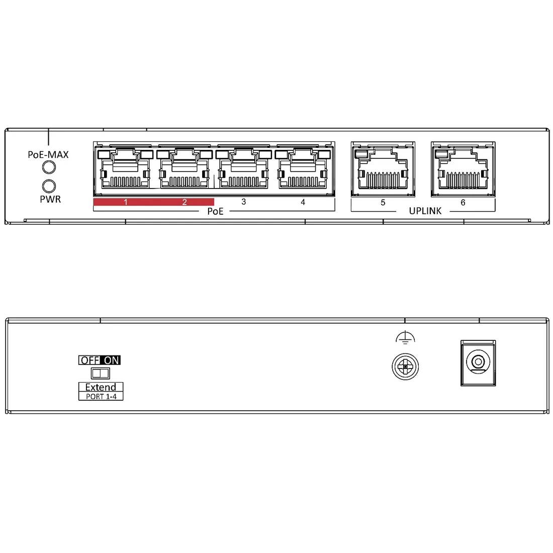 switch-poe-6-portowy-hikvision-45w