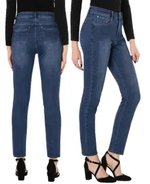 megitarnow-granatowe-jeany-lekko-ocieplone-jeansy-damskie-proste-rozmiar-36