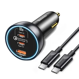 baseus-ladowarka-samochodowa-160w-qc5-0-2x-usb-c-usb-a-szara