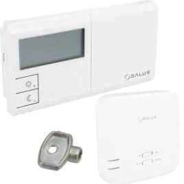 regulator-salus-bezprzewodowy-bialy-z-kluczykiem-do-grzejnika