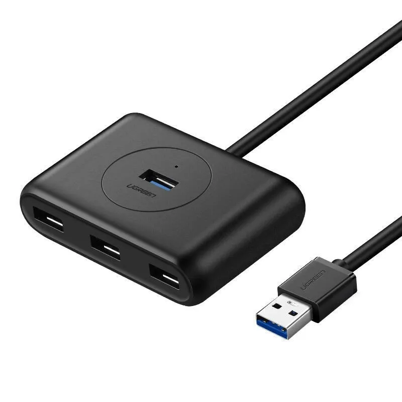 hub-ugreen-cr113-usb-do-4x-usb-3-0-5gbps-1m-czarny-waga-z-opakowaniem-0-15-kg