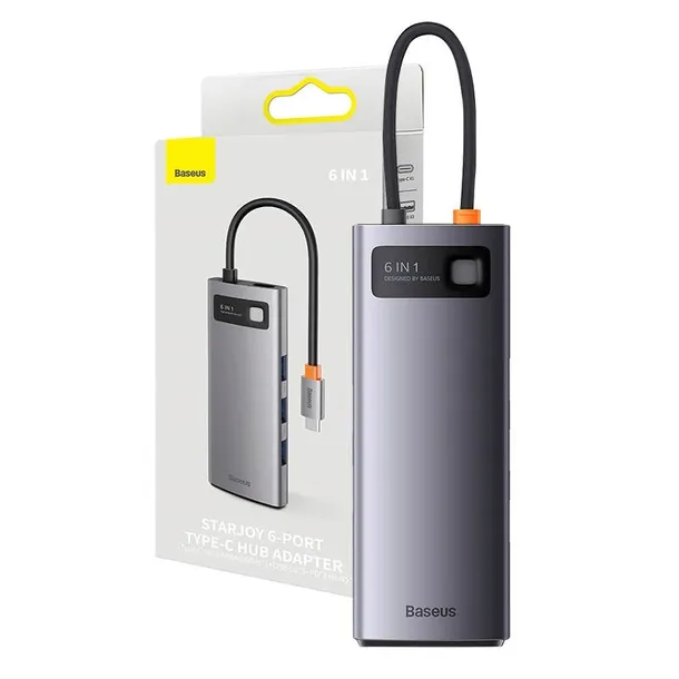 hub-6w1-baseus-starjoy-series-usb-c-do-hdmi-3-x-usb-3-0-usb-c-pd-rj4-waga-z-opakowaniem-0-5-kg-producent-baseus