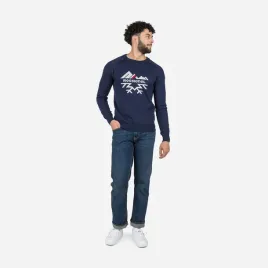 sweter-rossignol-jacquard-crew-neck-dark-navy-granatowy-xl
