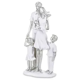 figurka-kochajaca-sie-rodzina-z-dziecmi-25cm-biala-srebrna-para