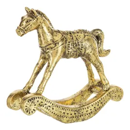 zlota-figurka-konika-na-biegunach-dekoracja-swiateczna-21-cm