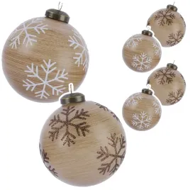 szklana-bombka-choinkowa-8-cm-imitacja-drewna-gwiazdka-brokatowa-kpl-6szt