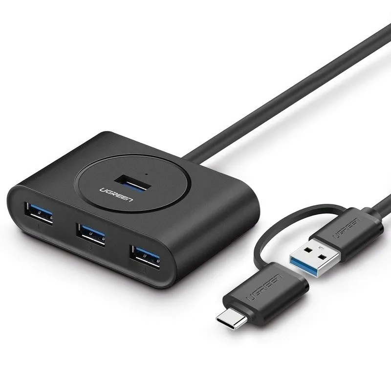 hub-usb-3-0-4x-usb-typ-c-otg-ugreen-1m-40850-waga-z-opakowaniem-0-1-kg