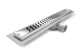 odplyw-liniowy-40cm-wzor-fala-i-ramka-nierdzewna