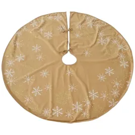 zlota-materialowa-sukienka-pod-choinke-dywan-dekoracyjny-pod-drzewko-100-cm