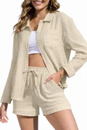 damski-komplet-letni-koszula-szorty-xxl-90percent-bawelna-10percent-len-zielony-b7-21