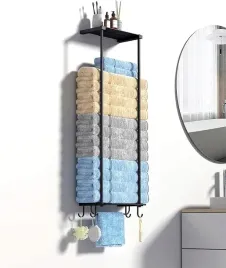 polka-lazienkowa-na-reczniki-wiszaca-regal-wieszak-scienny-loft-4-haczyki