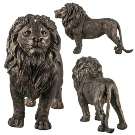 brazowa-rzezba-figurka-lwa-wewnetrzna-dekoracja-glamur-tworzywo-prezent