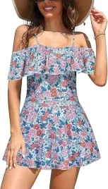 shekini-damski-jednoczesciowy-stroj-kapielowy-spodniczka-kwiaty-xl-g819