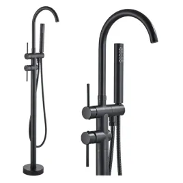 bateria-wannowo-prysznicowa-dwuuchwytowa-wolnostojaca-ari-slim-tube-czarny