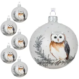 zimne-biale-matowe-szklane-bombki-dekorowane-8-cm-kpl-6-szt-sowa-zdobione