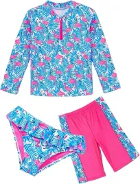 ikali-stroj-kapielowy-dzieciecy-3-czesciowy-rashguard-flamingi-upf50-122
