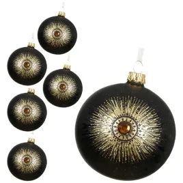 bombka-szklana-8cm-czarne-zloty-medalion-6-szt-8-cm-zdobiona