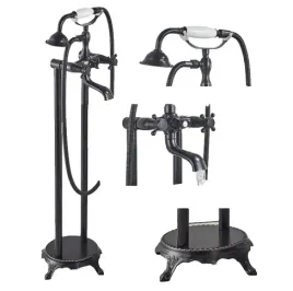 bateria-wannowo-prysznicowa-ari-czarna-wolnostojaca-retro