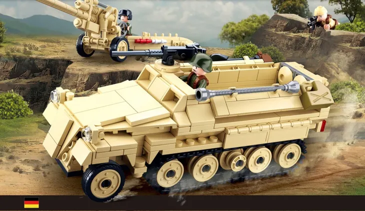 klocki-sluban-german-half-track-m38-b0695