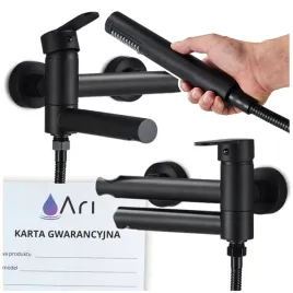 bateria-wannowo-prysznicowa-jednouchwytowa-scienna-ari-slim-tube-czarny