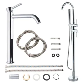 bateria-wannowo-prysznicowa-dwuuchwytowa-wolnostojaca-ari-slim-tube-srebrny