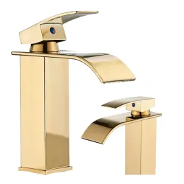 bateria-umywalkowa-stojaca-ari-waterfall-zloty