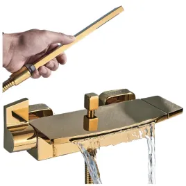 bateria-prysznicowa-jednouchwytowa-scienna-ari-waterfall-zloty