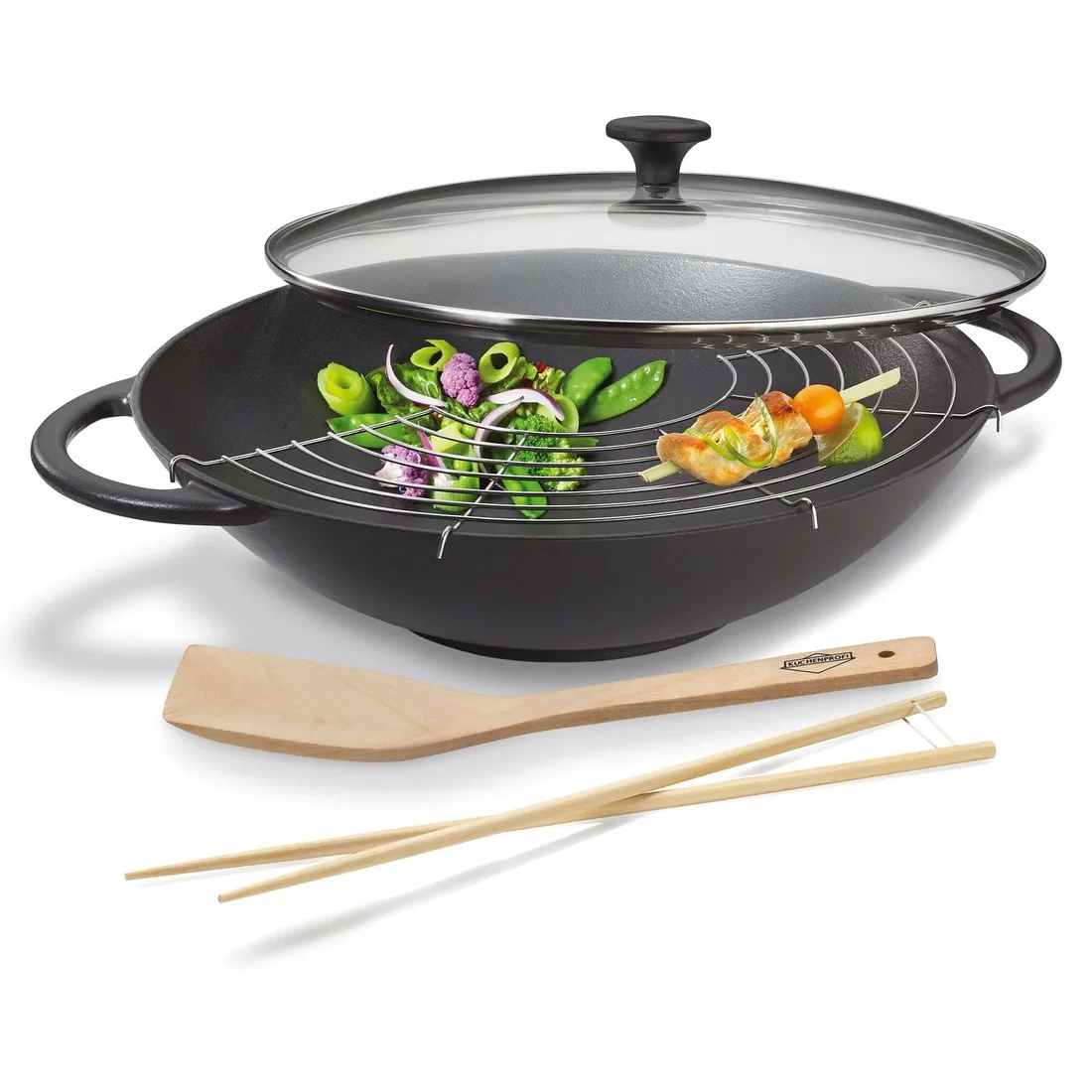wok-zeliwny-z-rusztem-kuchenprofi-36-cm-kolor-czarny