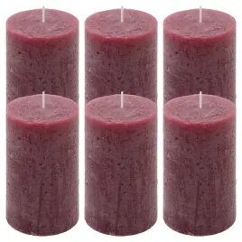 zestaw-swiec-rustykalnych-115-cm-o-68-cm-bordowy-6-szt